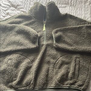 Old Navy Olive Sherpa Jacket
